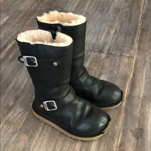 Girls black Uggs size 12